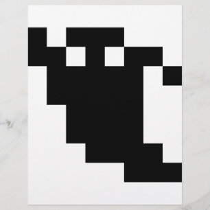 8 Bit Pixel Geist Schatten Flyer