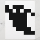 8 Bit Pixel Geist Schatten Flyer (Hinten)