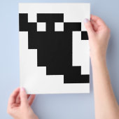 8 Bit Pixel Geist Schatten Flyer (Hand)