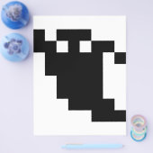 8 Bit Pixel Geist Schatten Flyer (Einzeln)