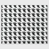 8 Bit Pixel Geist Schatten Geschenkpapier (Flach)