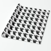 8 Bit Pixel Geist Schatten Geschenkpapier (Ungerollt)