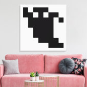 8 Bit Pixel Geist Schatten Leinwanddruck (Insitu (Wohnzimmer))