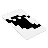 8 Bit Pixel Geist Schatten Magnet (Rechte Seite)