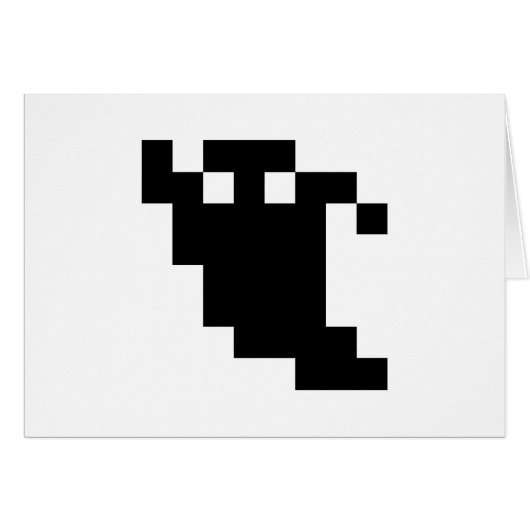 8 Bit Pixel-Geister Schatten (Vorderseite (Horizontal))
