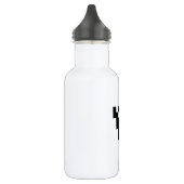 8 Bit Pixel-Geister Schatten Edelstahlflasche (Links)