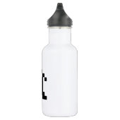 8 Bit Pixel-Geister Schatten Edelstahlflasche (Rechts)