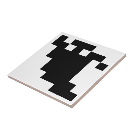 8 Bit Pixel-Geister Schatten Fliese (Seite)