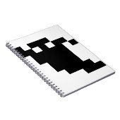 8 Bit Pixel-Geister Schatten Notizblock (Rechte Seite)