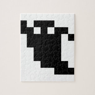 8 Bit Pixel-Geister Schatten Puzzle