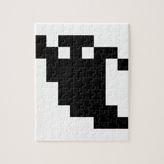 8 Bit Pixel-Geister Schatten Puzzle (Vertikal)