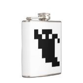 8-Bit-Pixel-Geisterschatten Flachmann (Rechts)
