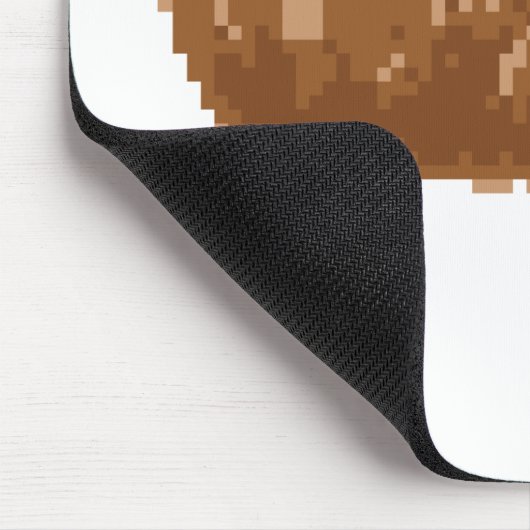 8 Bit Pixel Gekackt Mousepad (Ecke)