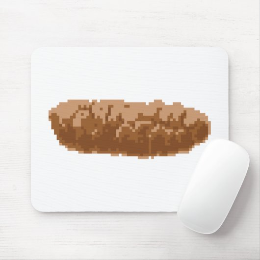 8 Bit Pixel Gekackt Mousepad (Mit Mouse)