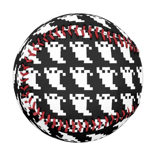 8 Bit Pixel Ghost Baseball (Vorderseite Links)