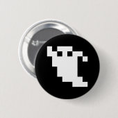 8 Bit Pixel Ghost Button (Vorne & Hinten)