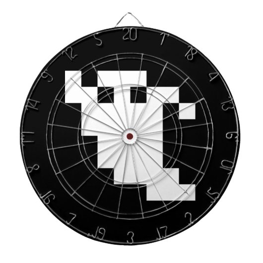 8 Bit Pixel Ghost Dartscheibe (vorne)