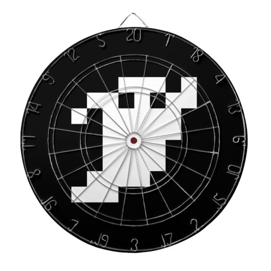 8 Bit Pixel Ghost Dartscheibe (vorne)