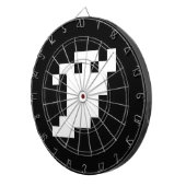 8 Bit Pixel Ghost Dartscheibe (Vorderseite rechts)