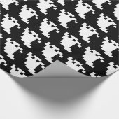 8 Bit Pixel Ghost Geschenkpapier (Ecke)