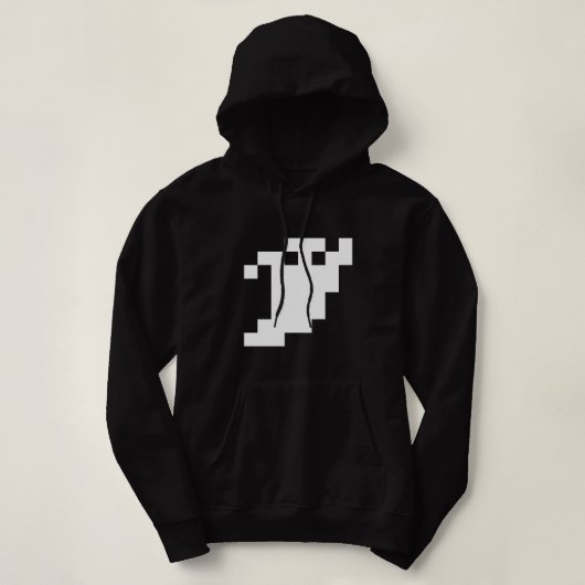8 Bit Pixel Ghost Hoodie (Design vorne)