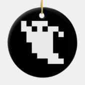 8 Bit Pixel Ghost Keramikornament (Hinten)