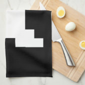 8 Bit Pixel Ghost Küchentuch (Viertel Falte)