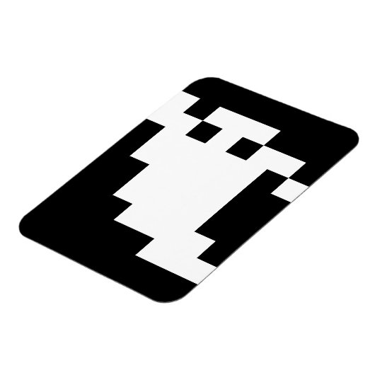 8 Bit Pixel Ghost Magnet (Linke Seite)