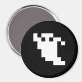 8 Bit Pixel Ghost Magnet (Vorderseite/Rückseite)