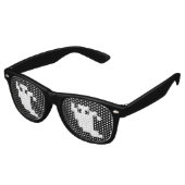 8 Bit Pixel Ghost Partybrille (Schrägansicht)