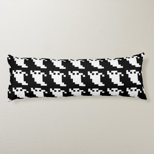 8 Bit Pixel Ghost Seitenschläferkissen (Rückseite)