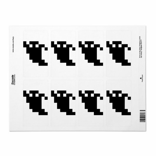 8 Bit Pixel Ghost Shadow (Vorne)