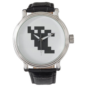 8 Bit Pixel Ghost Shadow Armbanduhr