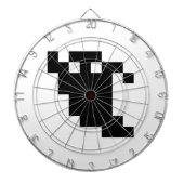 8 Bit Pixel Ghost Shadow Dartscheibe (vorne)