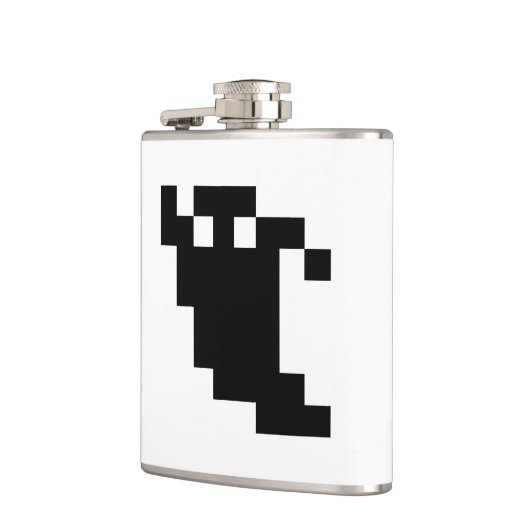 8 Bit Pixel Ghost Shadow Flachmann (Links)
