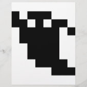 8 Bit Pixel Ghost Shadow Flyer (Vorne)