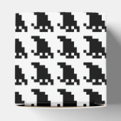 8 Bit Pixel Ghost Shadow Geschenkschachtel (Oben)