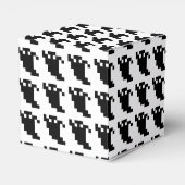 8 Bit Pixel Ghost Shadow Geschenkschachtel (Rückseite)