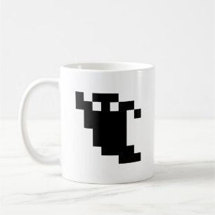 8 Bit Pixel Ghost Shadow Kaffeetasse