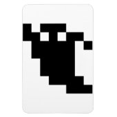 8 Bit Pixel Ghost Shadow Magnet (Vertikal)