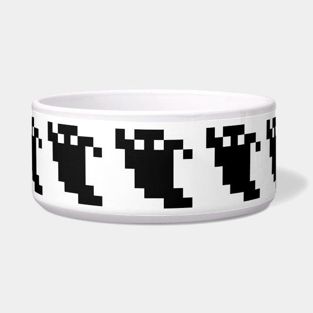 8 Bit Pixel Ghost Shadow Napf (Vorderseite)