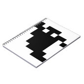 8 Bit Pixel Ghost Shadow Notizblock (Linke Seite)