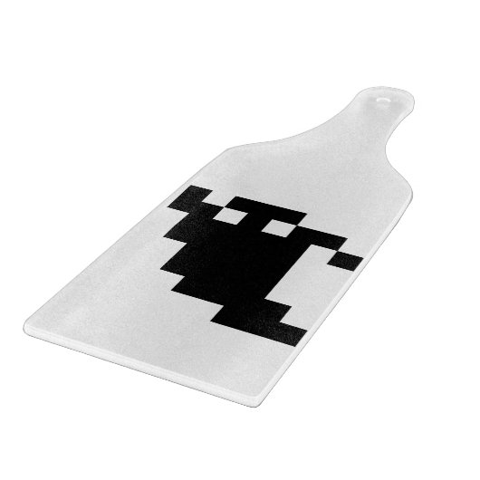 8 Bit Pixel Ghost Shadow Schneidebrett (Ecke)