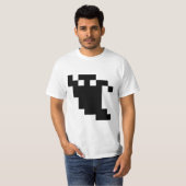 8 Bit Pixel Ghost Shadow T-Shirt (Vorne ganz)