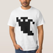 8 Bit Pixel Ghost Shadow T-Shirt (Vorderseite)