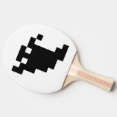 8 Bit Pixel Ghost Shadow Tischtennis Schläger (Seitenansicht)