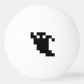 8 Bit Pixel Ghost Shadow Tischtennisball (Vorderseite)