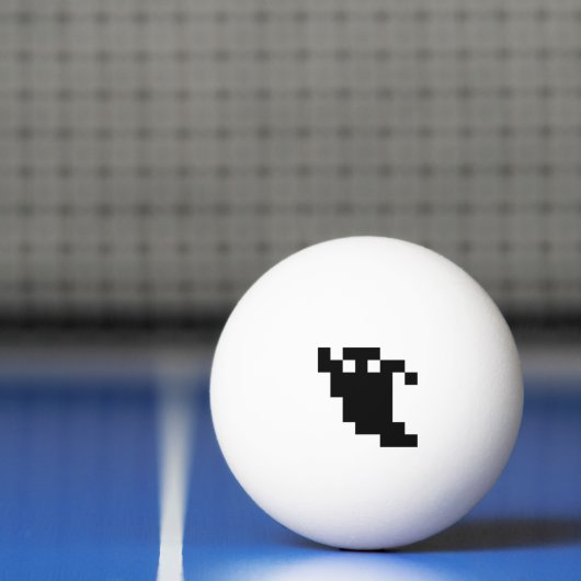 8 Bit Pixel Ghost Shadow Tischtennisball (Netto)