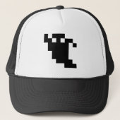 8 Bit Pixel Ghost Shadow Truckerkappe (Vorderseite)