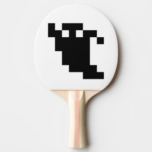 8 Bit Pixel Ghost-Shirt Tischtennis Schläger